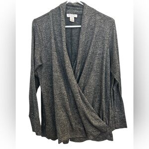 Motherhood Maternity Soft Grey Nursing Top Size L